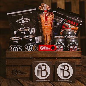 Craft Beer & Craft Beef Jerky Gift from The Bro Basket