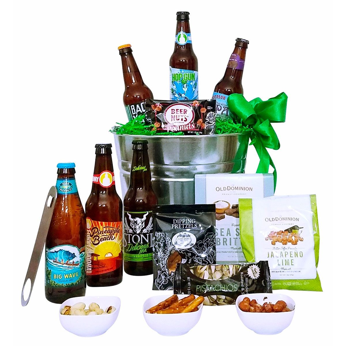 Microbrew Beer Bucket Gift Basket - 6 Beers  Gift baskets for men,  Birthday gifts for boyfriend, Diy gifts for him
